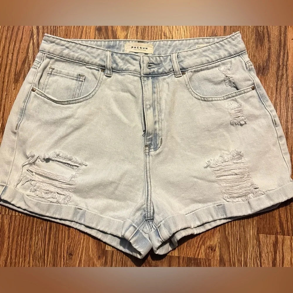 Pacsun distressed jean shorts